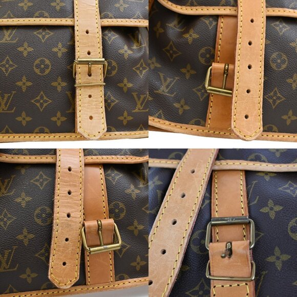 LOUIS VUITTON LV Sac Kleber Shoulder Bag Monogram Leather Brown 13FB539 - Picture 9 of 16